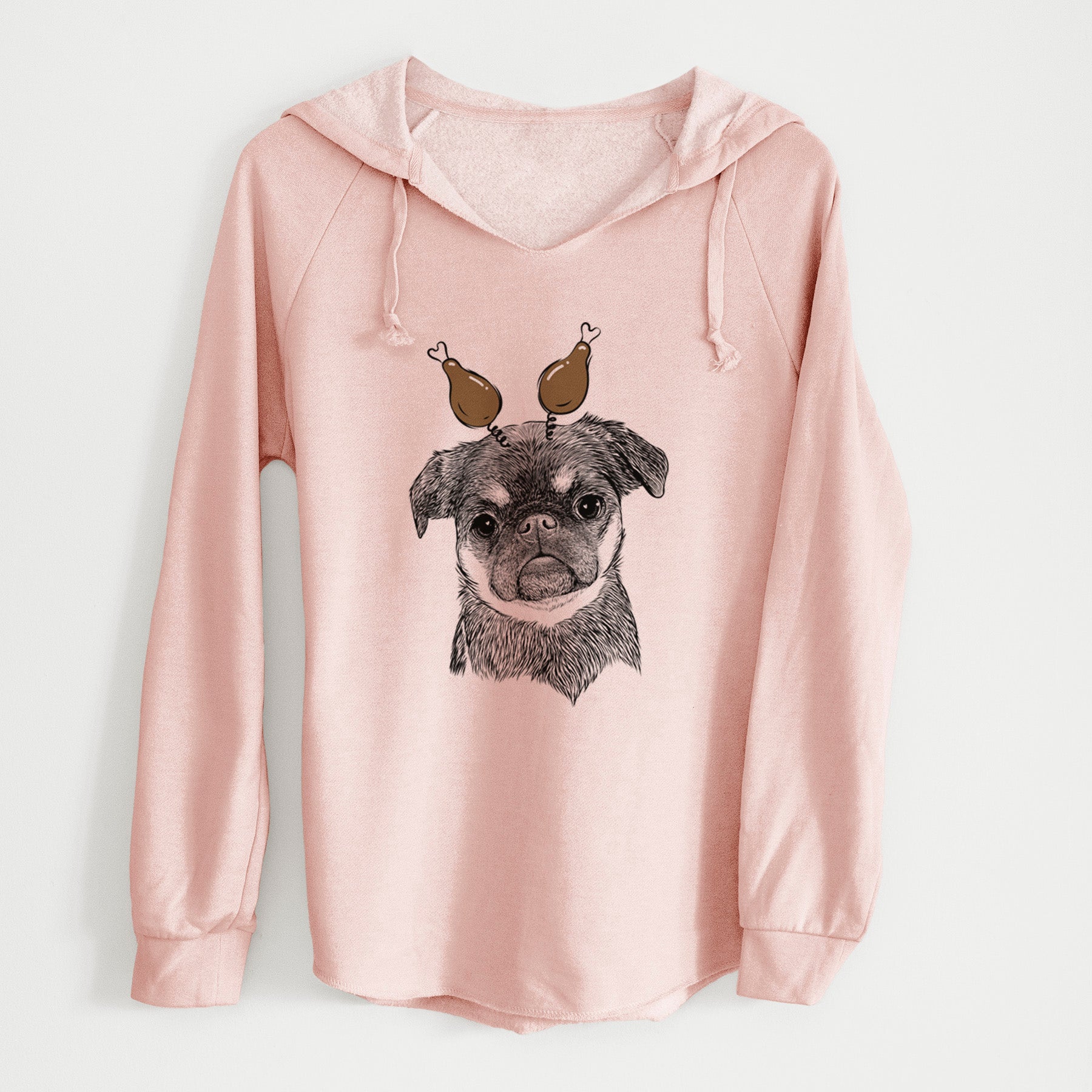 Thanksgiving Simone the Brussels Griffon - Cali Wave Hooded Sweatshirt