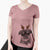 Thanksgiving Simone the Brussels Griffon - Women's Perfect V-neck Shirt