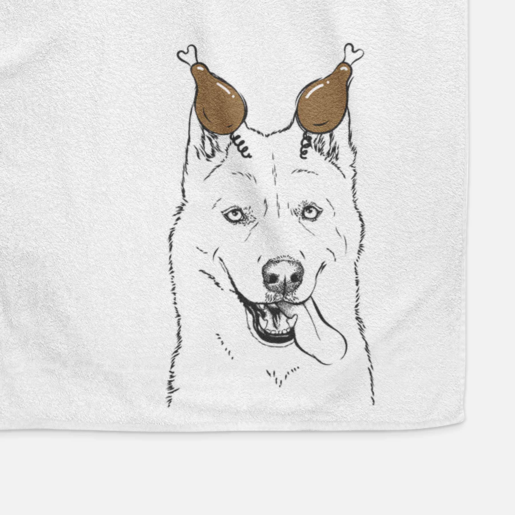 Sinatra  the Siberian Husky Decorative Hand Towel