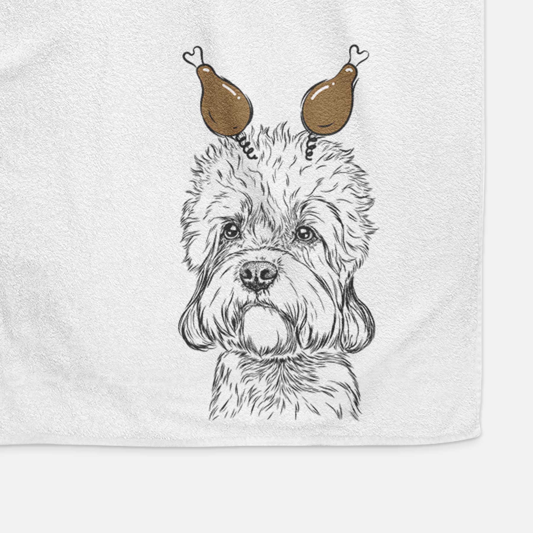 Sir Walter the Dandie Dinmont Terrier Decorative Hand Towel