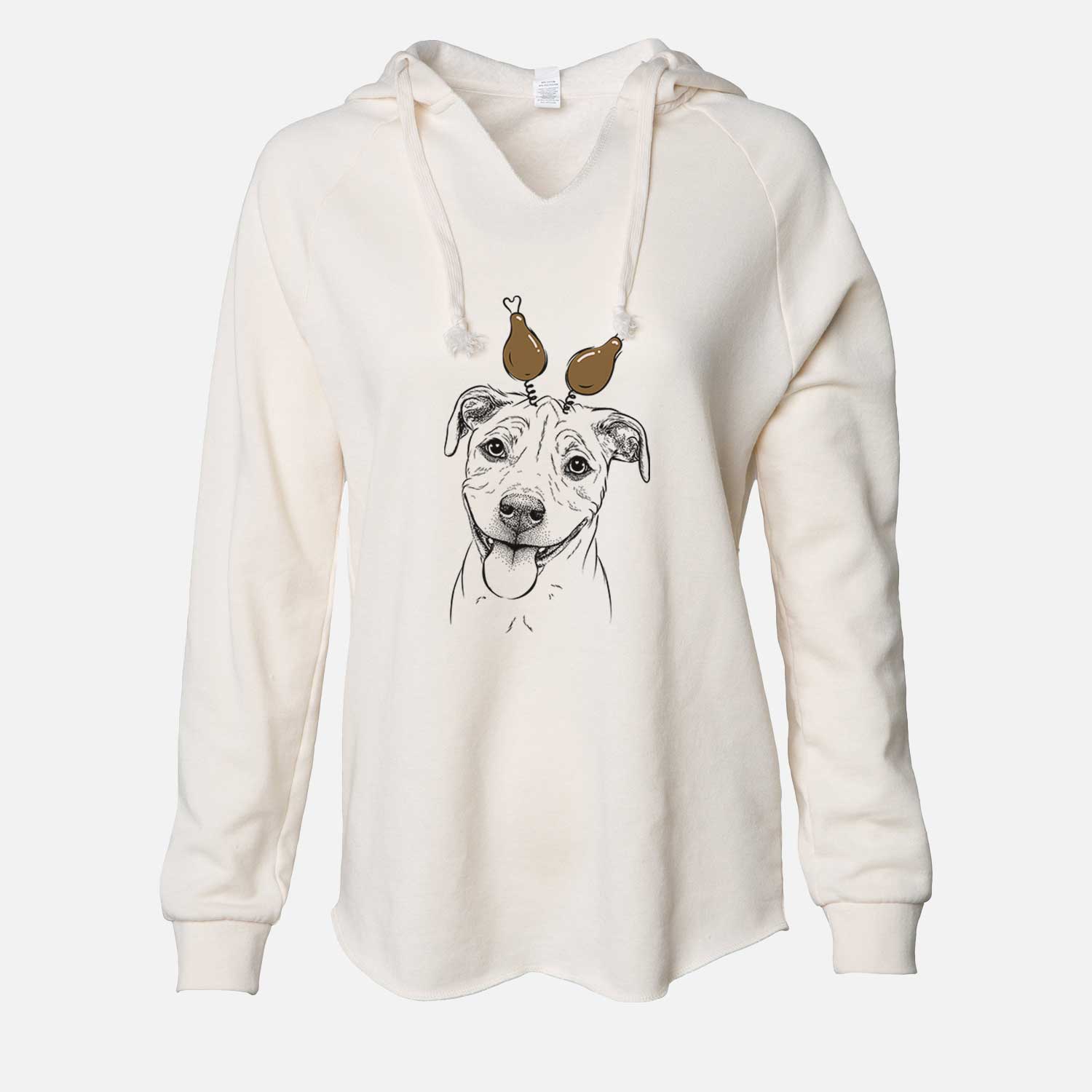 Thanksgiving Skye the Pitweiler - Cali Wave Hooded Sweatshirt