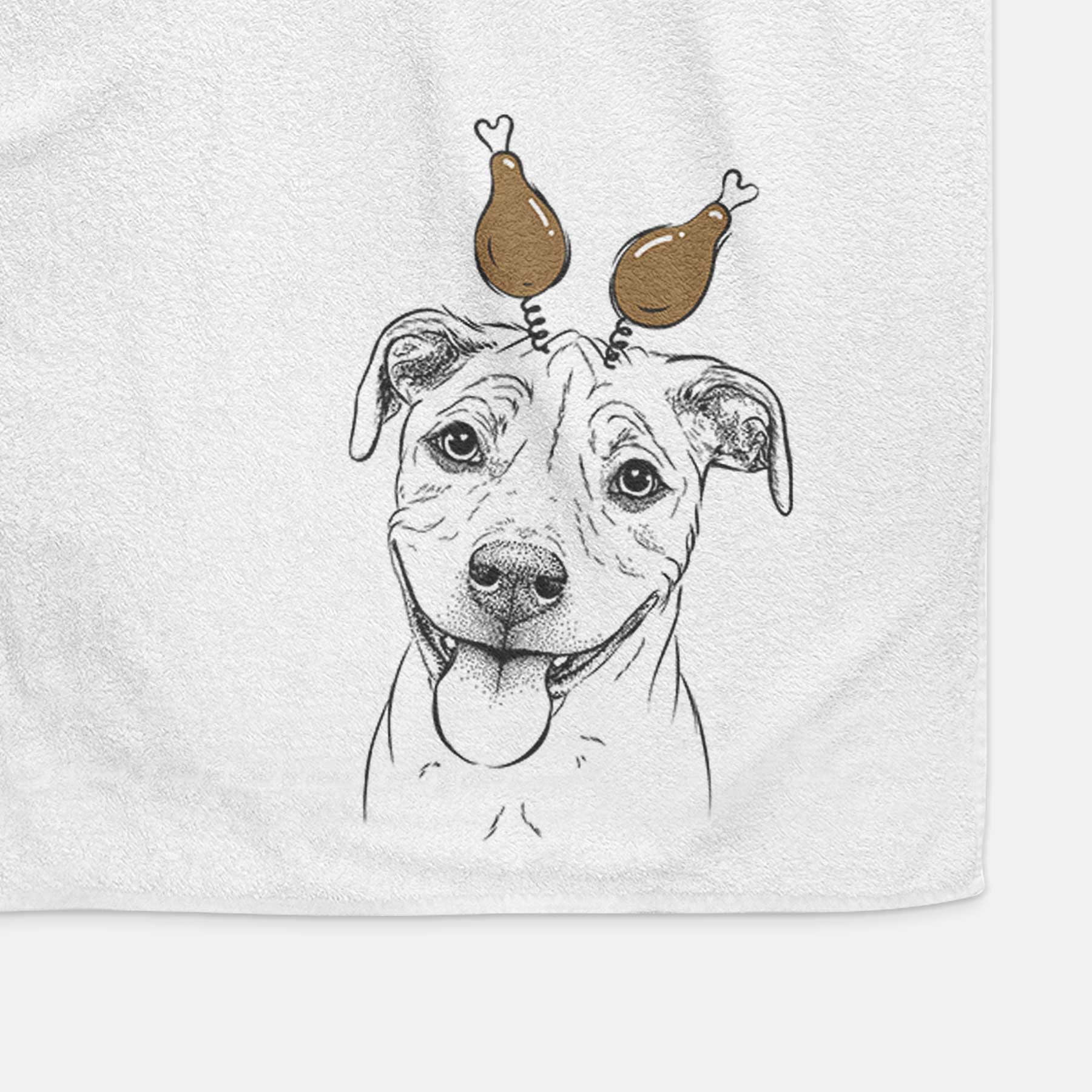 Skye the Pitweiler Decorative Hand Towel