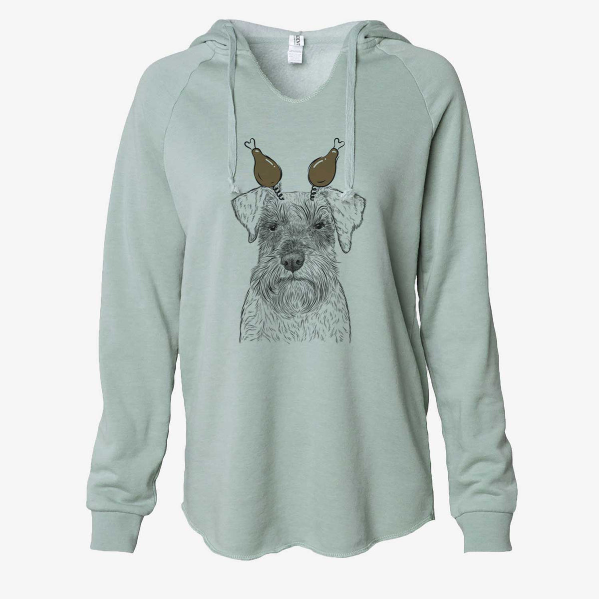 Thanksgiving Smokey the Miniature Schnauzer - Cali Wave Hooded Sweatshirt