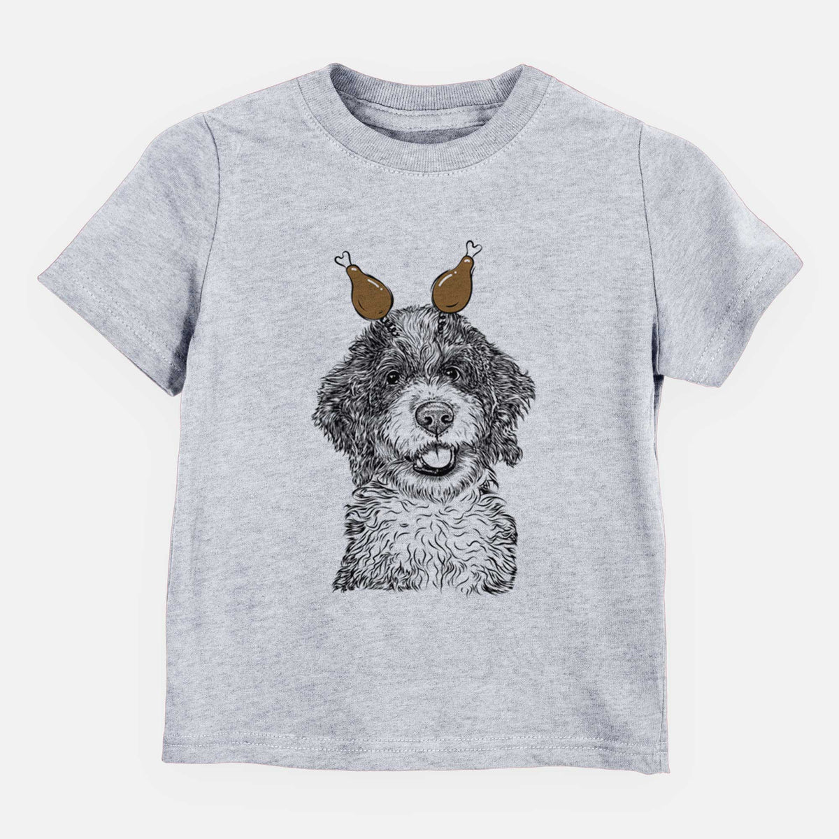 Thanksgiving Smoky the Bernedoodle Puppy - Kids/Youth/Toddler Shirt