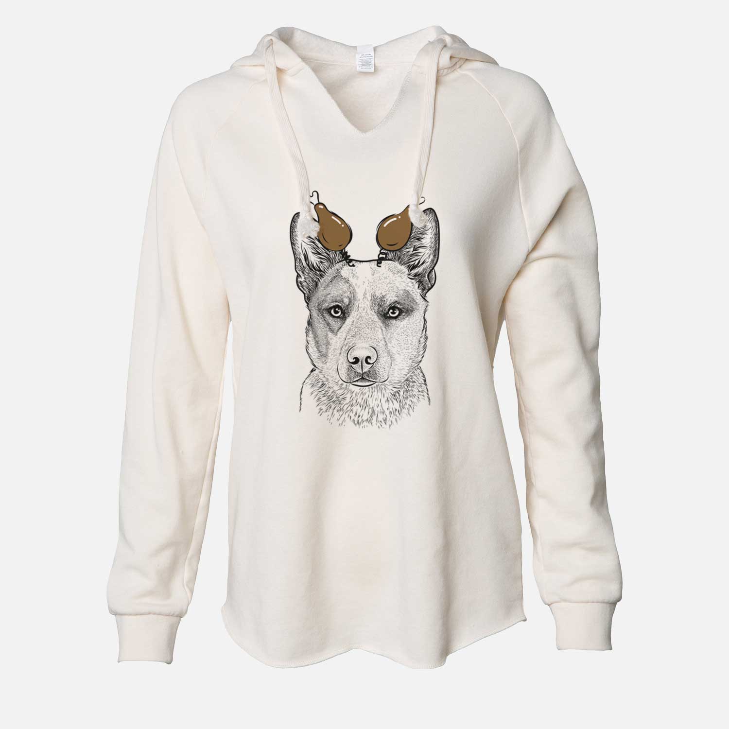 Thanksgiving Snap the Australian Cattle Dog - Cali Wave Hooded Sweatshirt