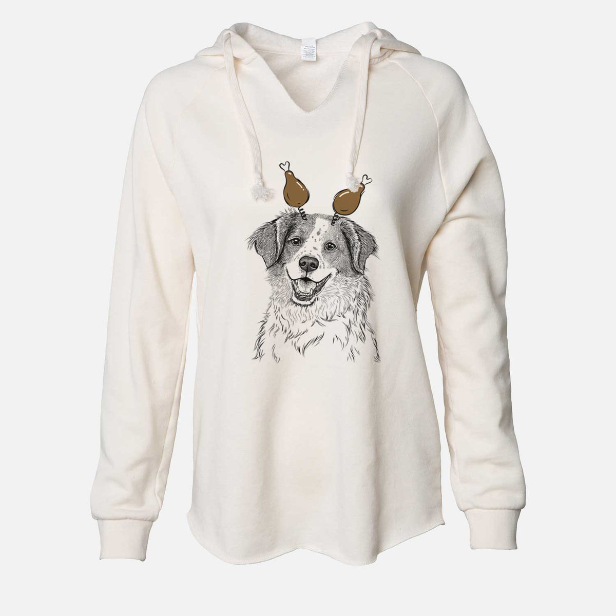 Thanksgiving Sophie the Brittany Beagle Mix - Cali Wave Hooded Sweatshirt