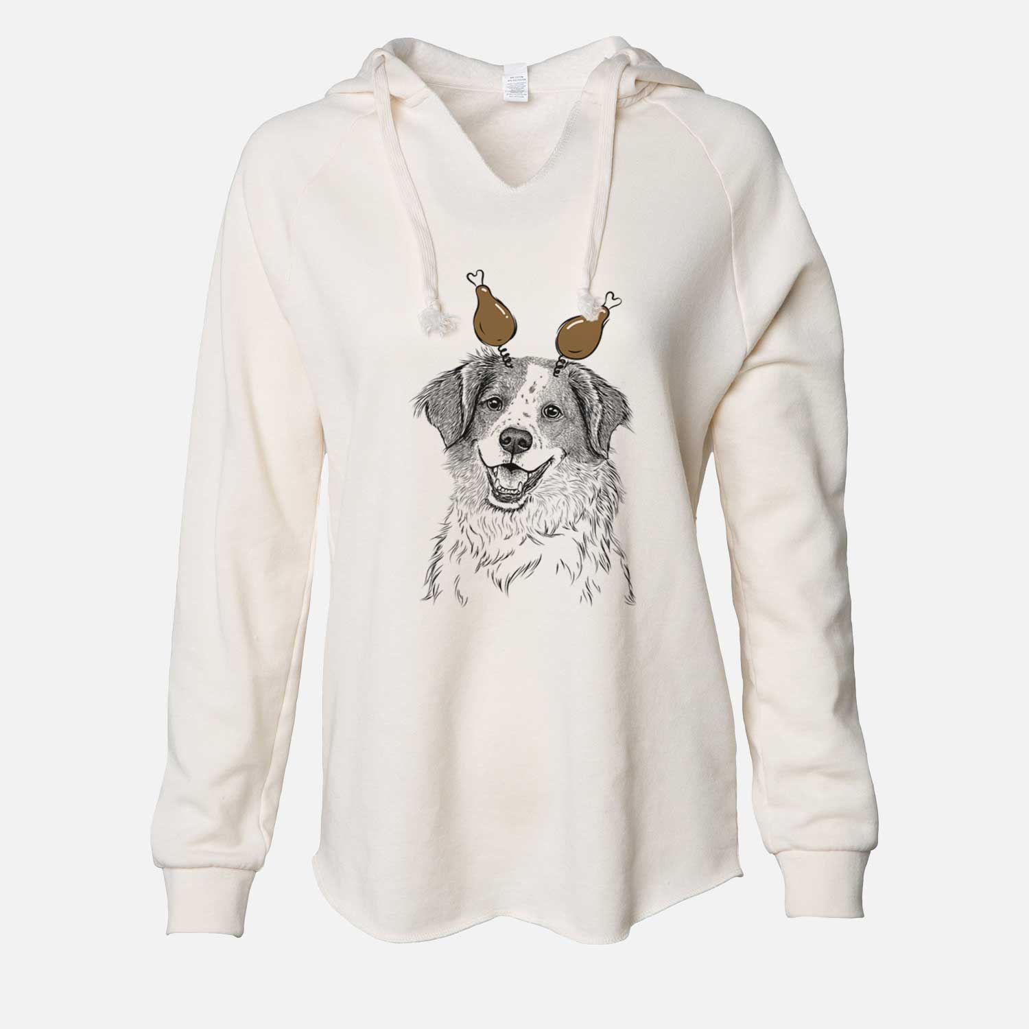Thanksgiving Sophie the Brittany Beagle Mix - Cali Wave Hooded Sweatshirt