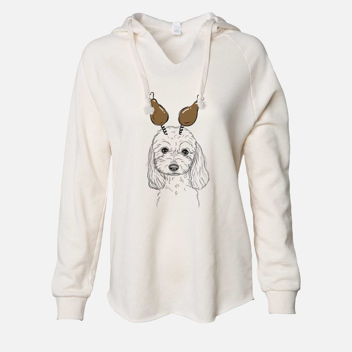 Thanksgiving Sophie the Coton de Tulear - Cali Wave Hooded Sweatshirt