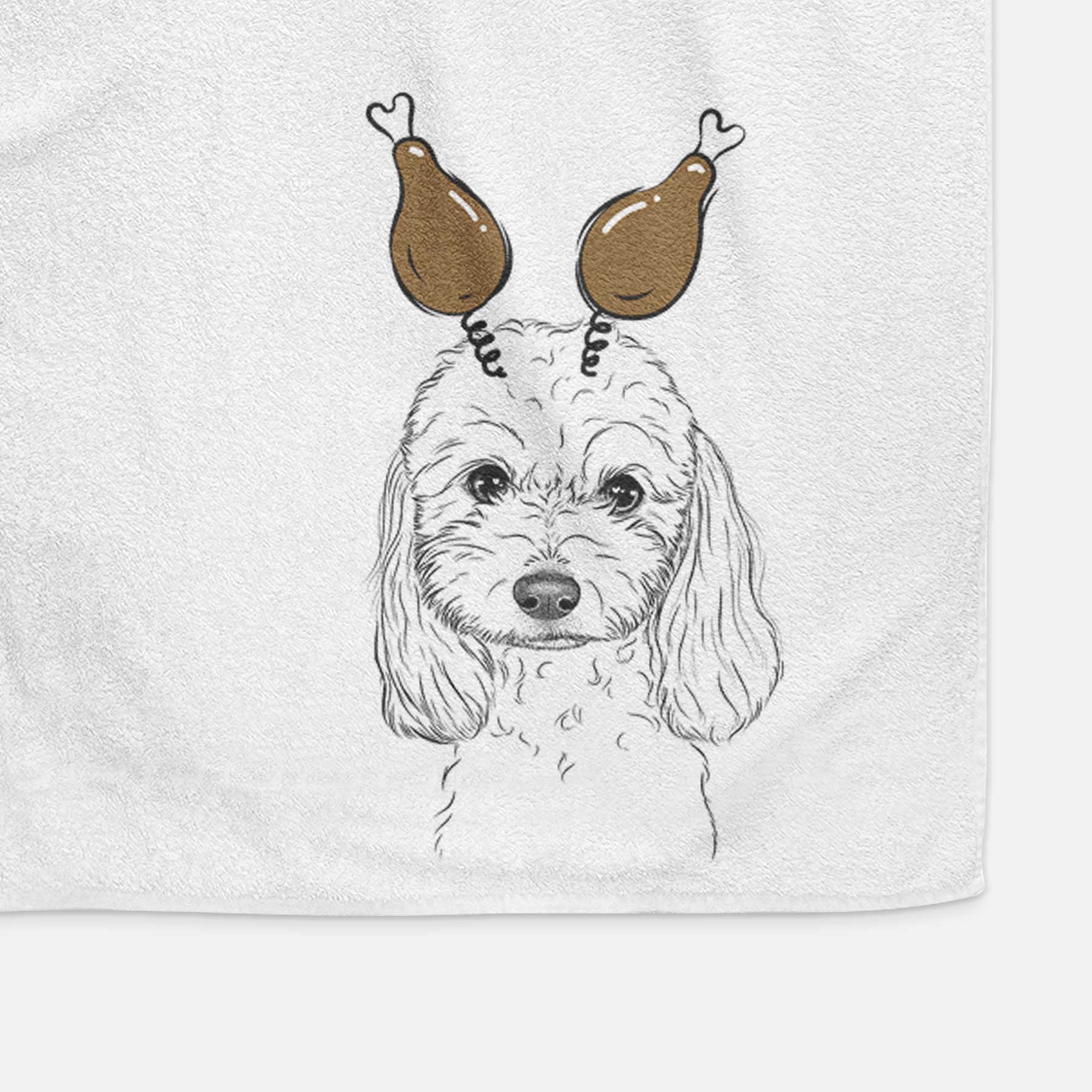 Sophie the Coton de Tulear Decorative Hand Towel