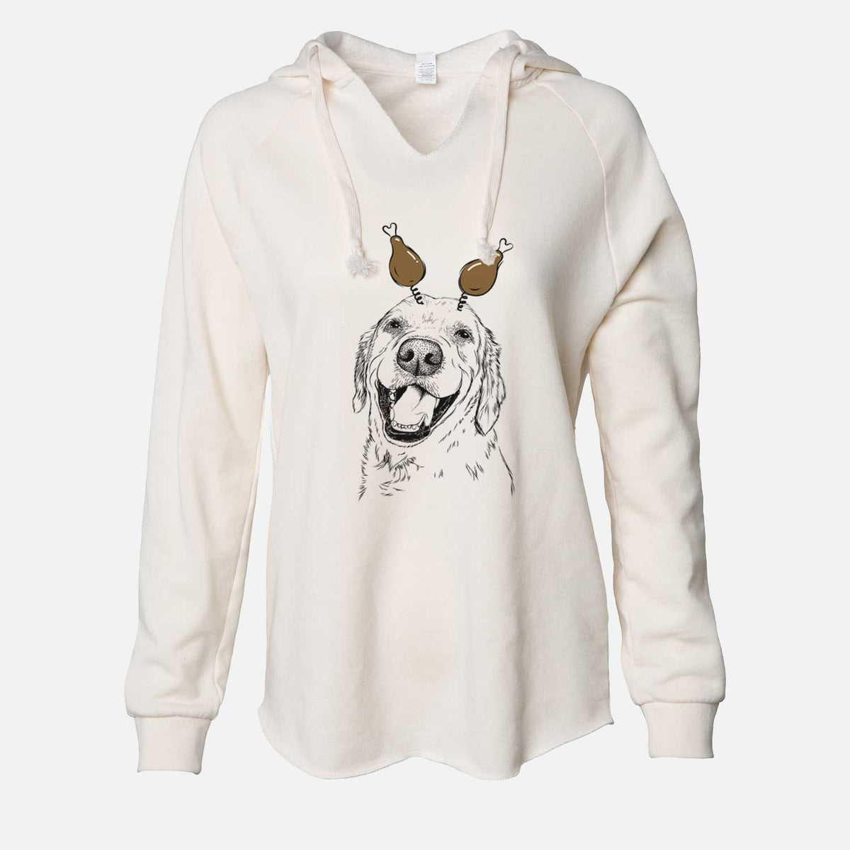 Thanksgiving Spanky the Golden Retriever - Cali Wave Hooded Sweatshirt