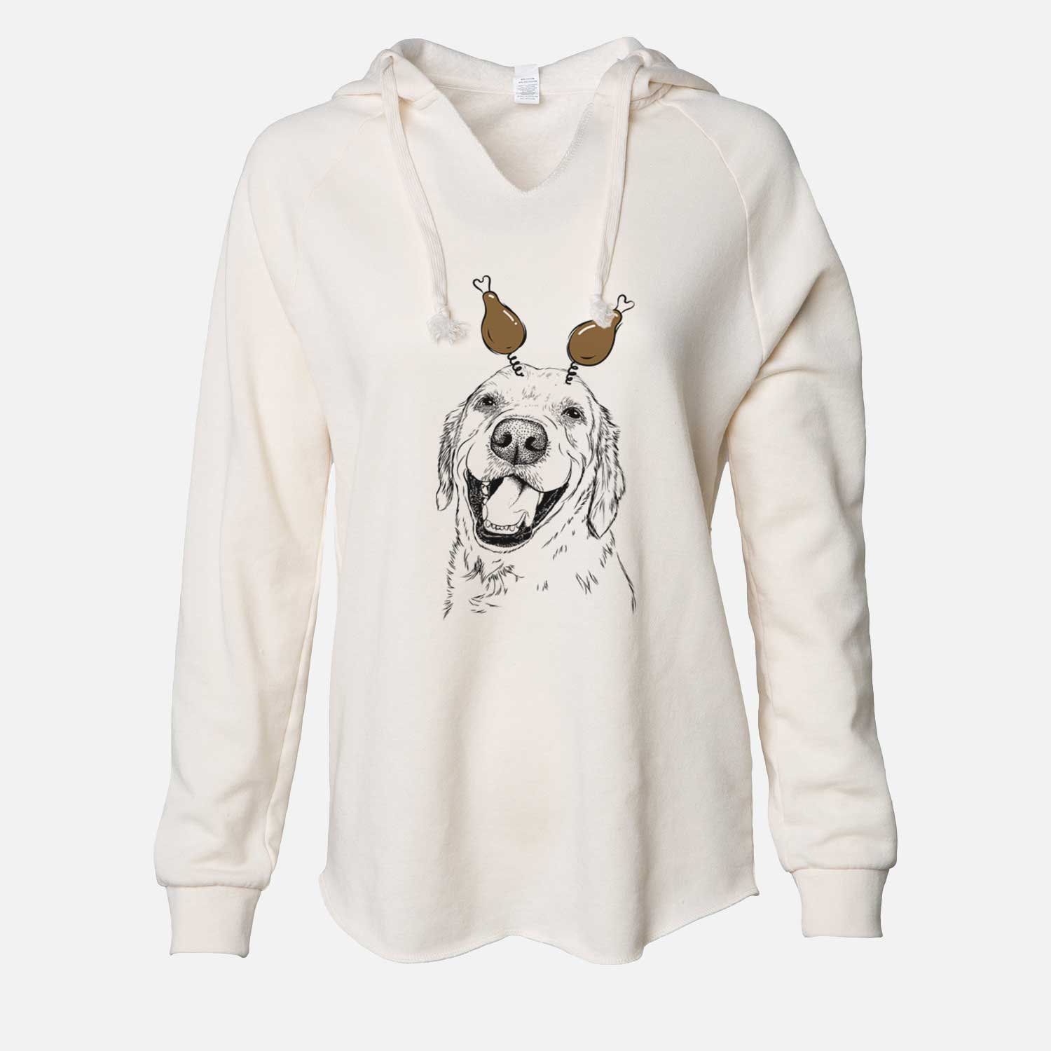 Thanksgiving Spanky the Golden Retriever - Cali Wave Hooded Sweatshirt