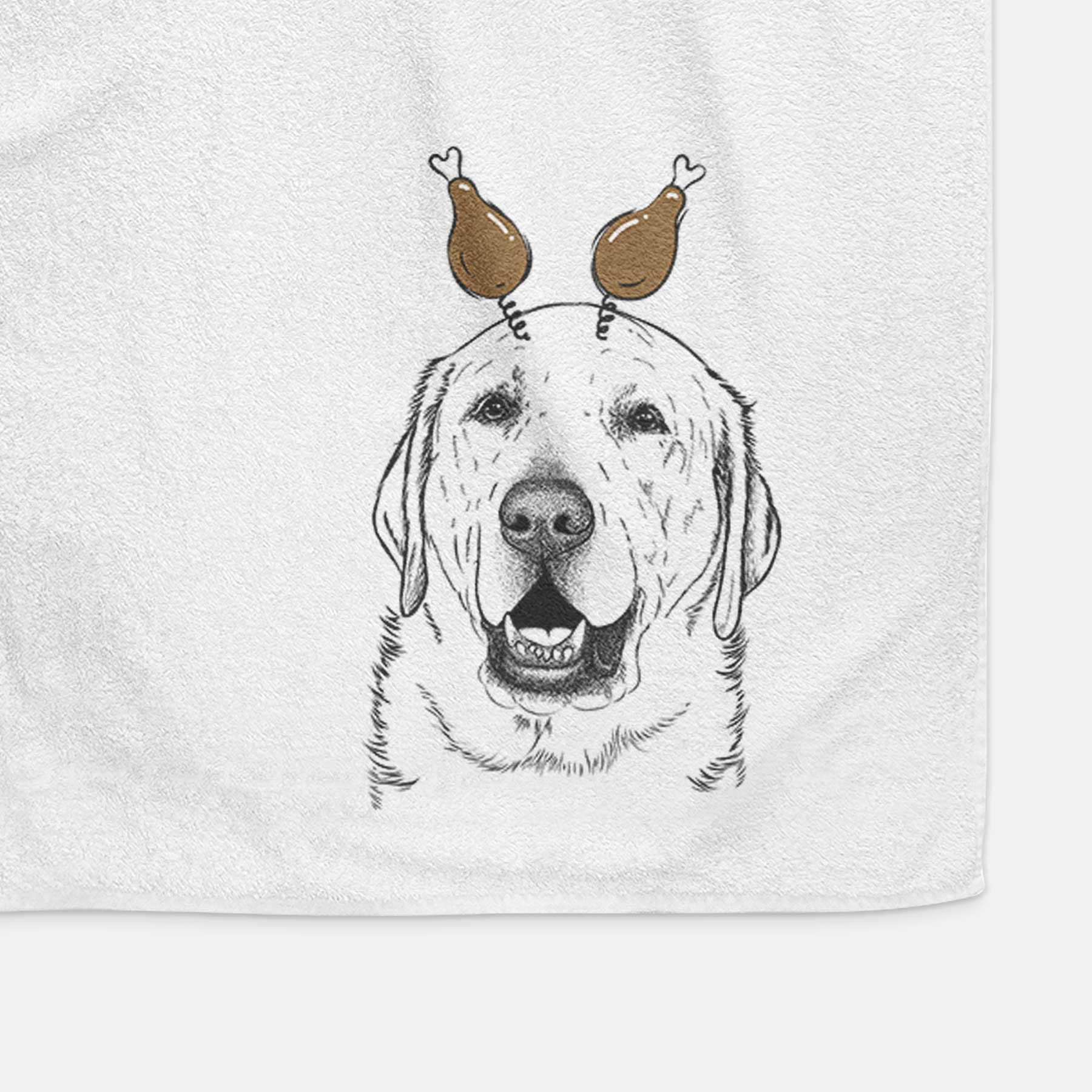 Sparks the Labrador Retriever Decorative Hand Towel