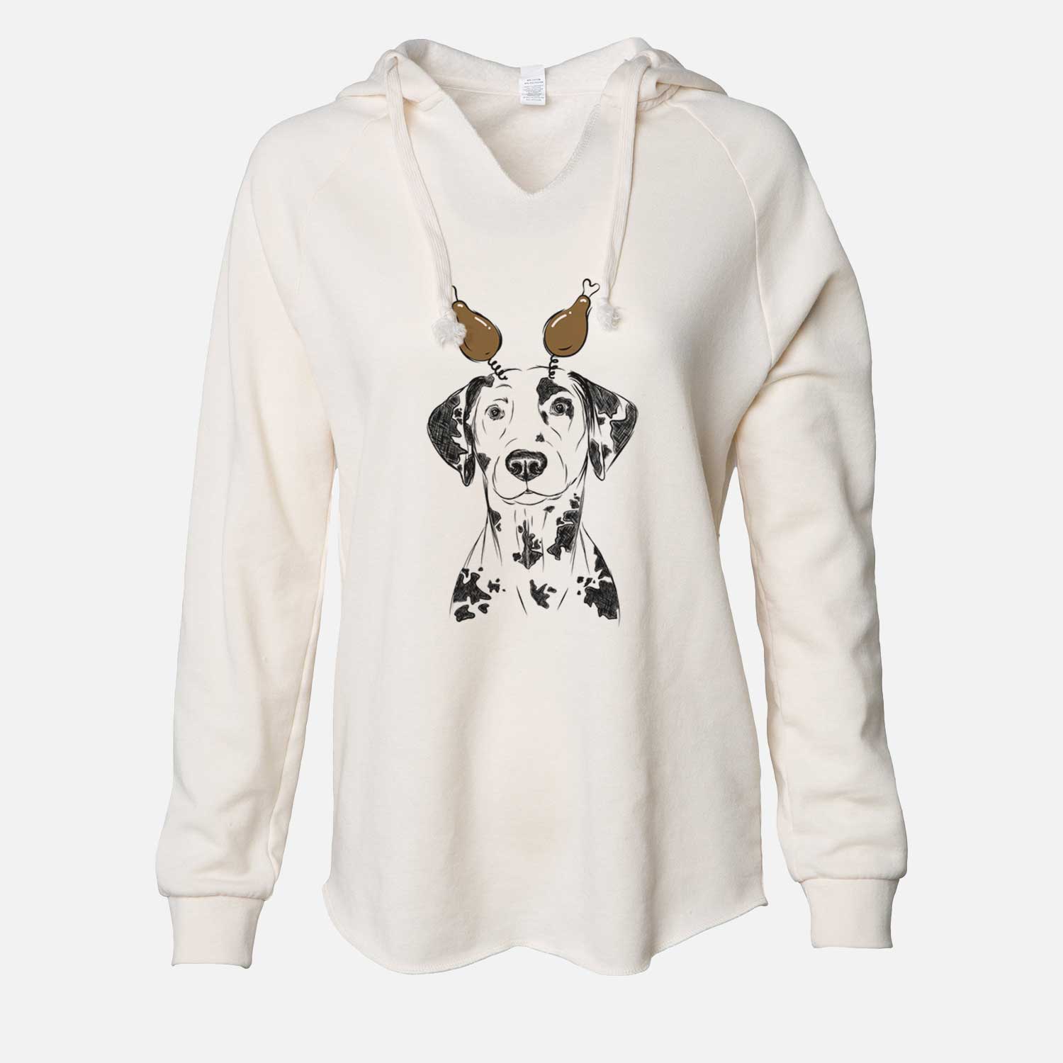 Thanksgiving Spot the Dalmatian - Cali Wave Hooded Sweatshirt