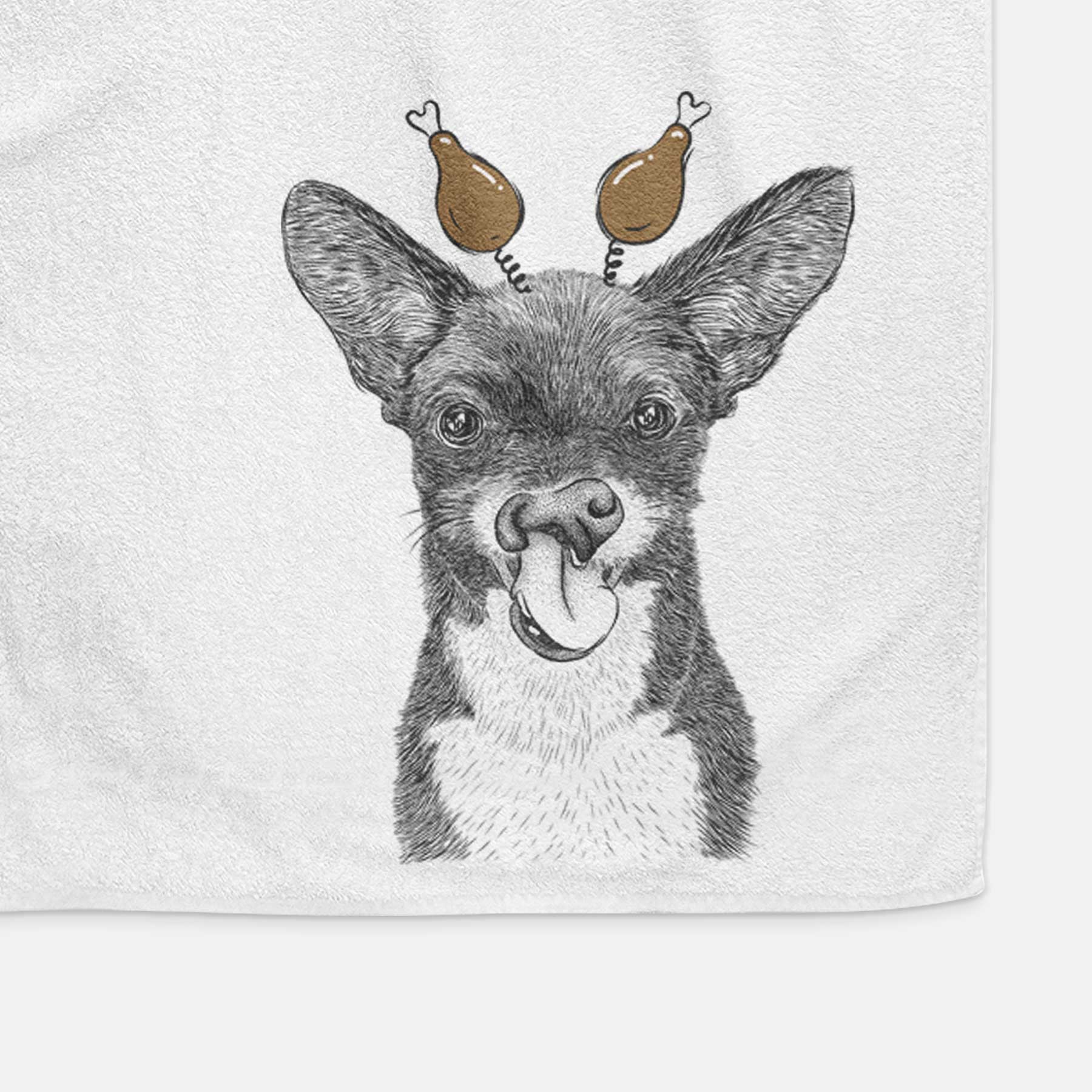 Sprout the Chihuahua Mix Decorative Hand Towel