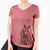 Thanksgiving Sterling the Afghan Hound - Women's V-neck Shirt