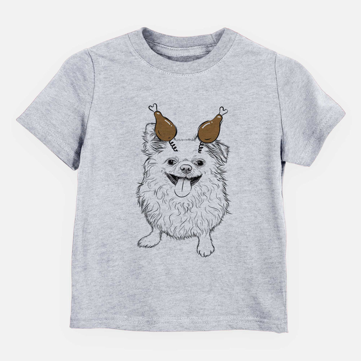 Thanksgiving Stuart the Longhaired Chihuahua - Kids/Youth/Toddler Shirt