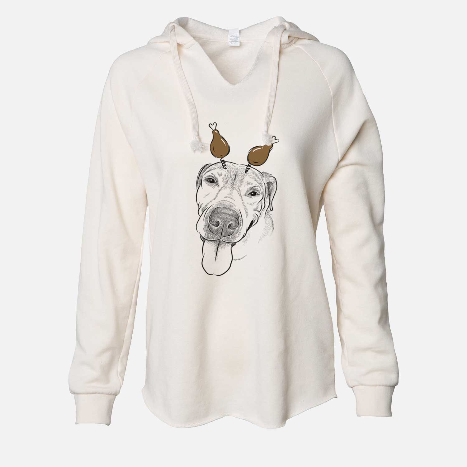 Thanksgiving Sugar the Staffordshire Terrier Mix - Cali Wave Hooded Sweatshirt