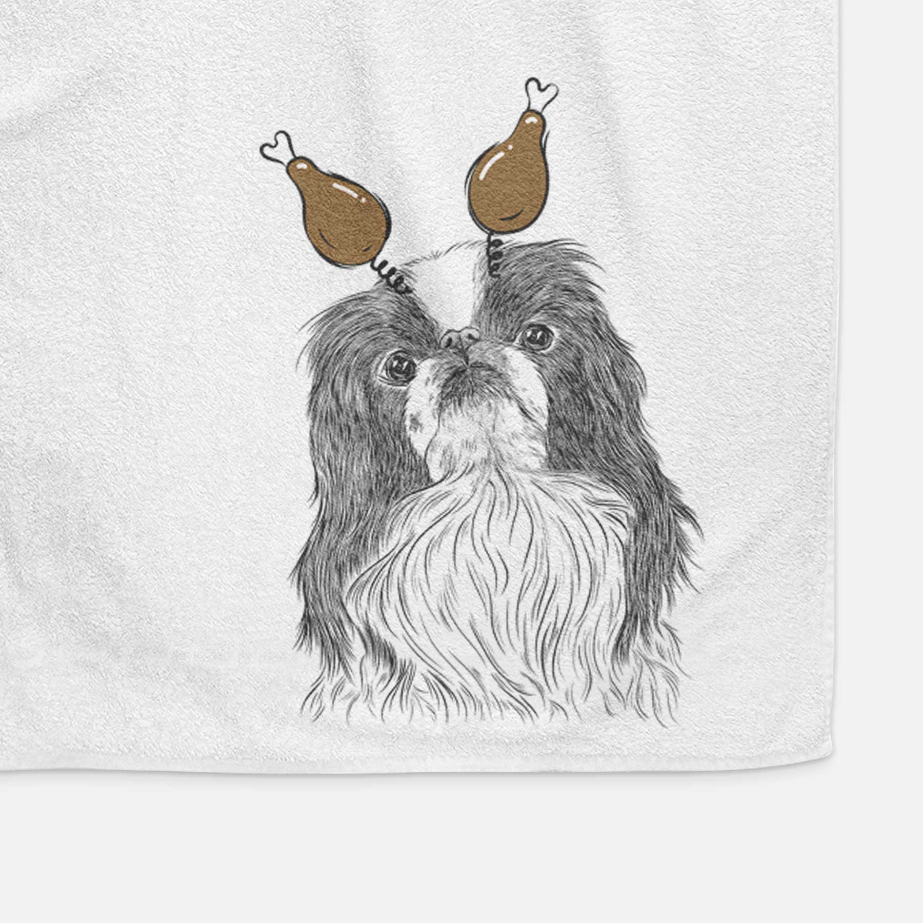 Suki the Japanese Chin Decorative Hand Towel