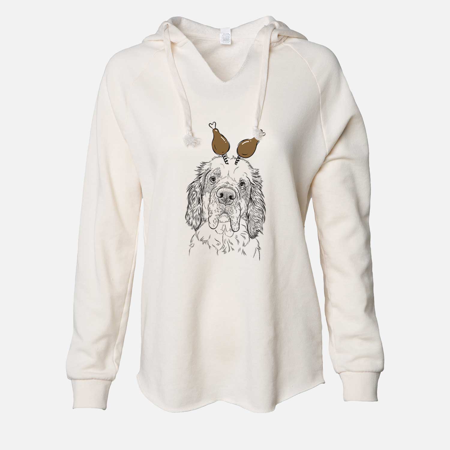 Thanksgiving Sully the Clumber Spaniel - Cali Wave Hooded Sweatshirt