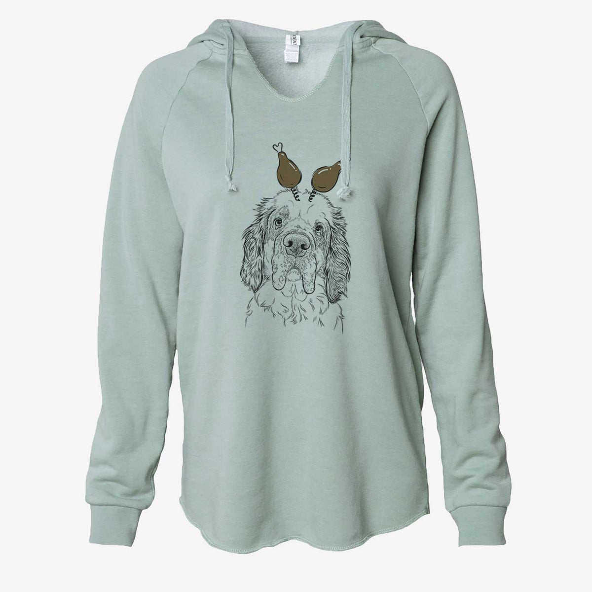 Thanksgiving Sully the Clumber Spaniel - Cali Wave Hooded Sweatshirt