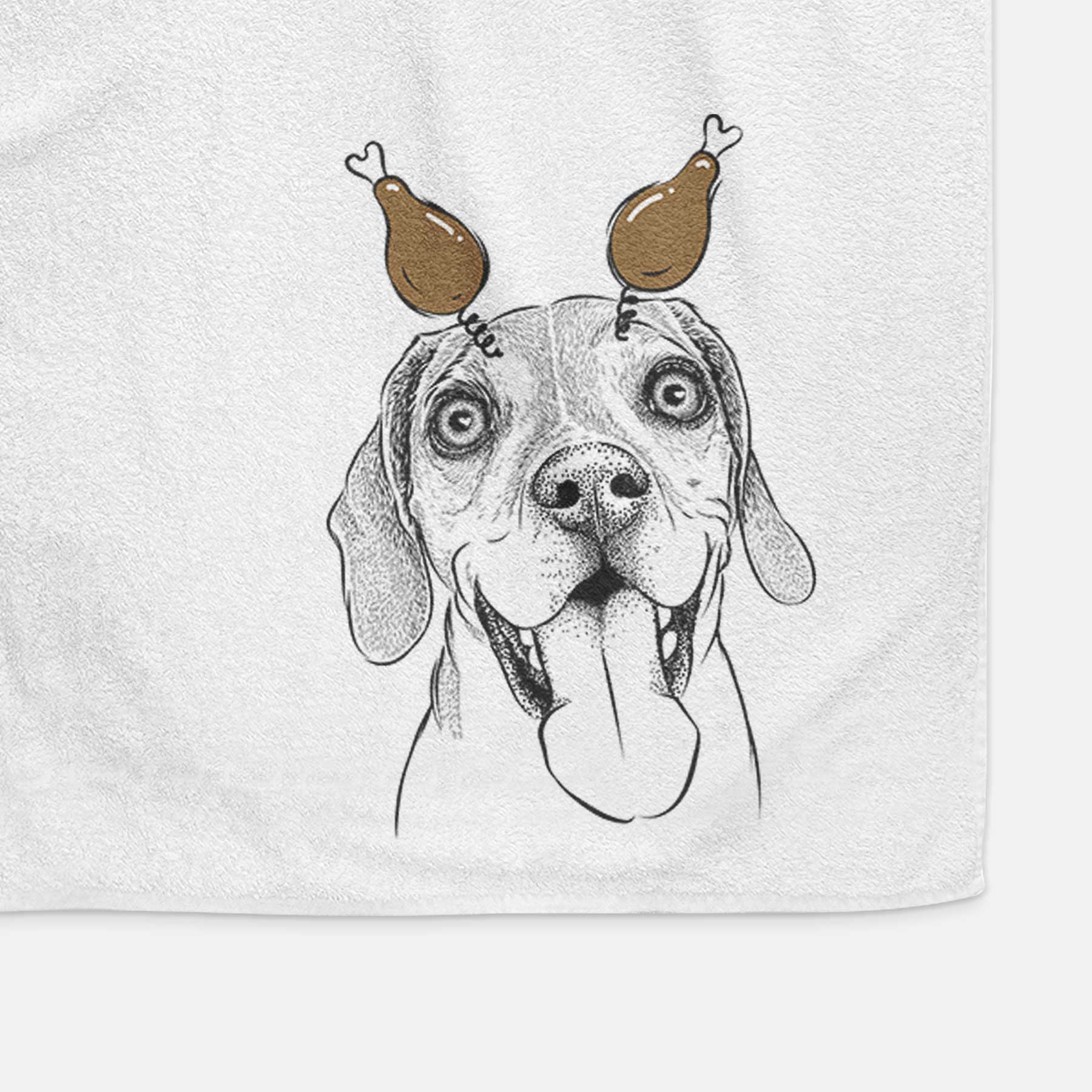 Sunny the Beagle Decorative Hand Towel