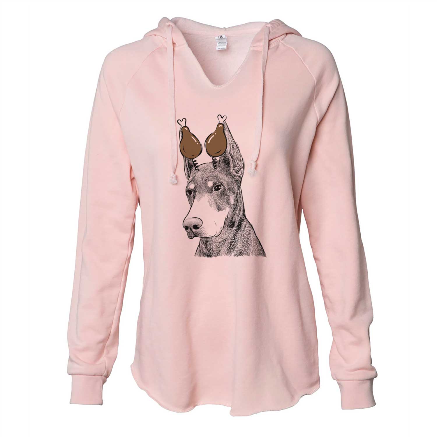 Thanksgiving Sunny the Doberman Pinscher - Cali Wave Hooded Sweatshirt