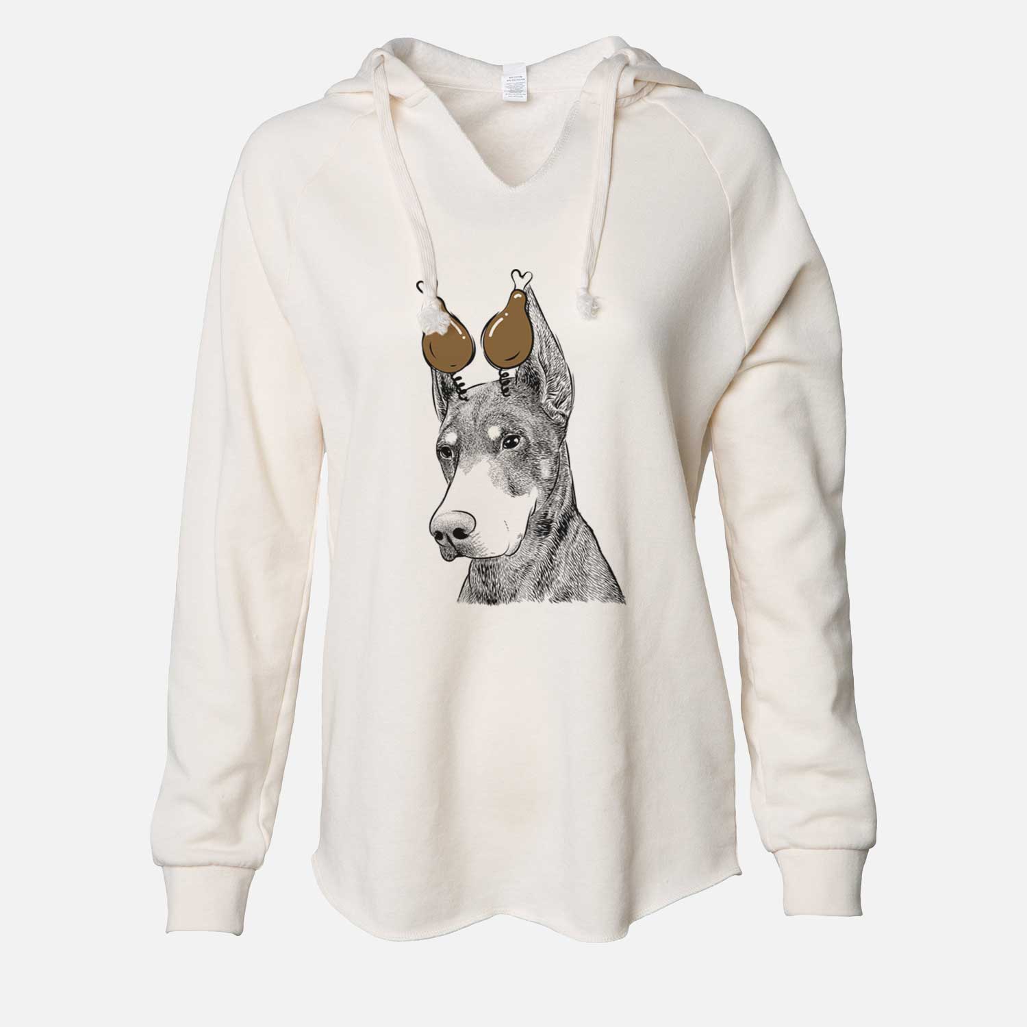 Thanksgiving Sunny the Doberman Pinscher - Cali Wave Hooded Sweatshirt