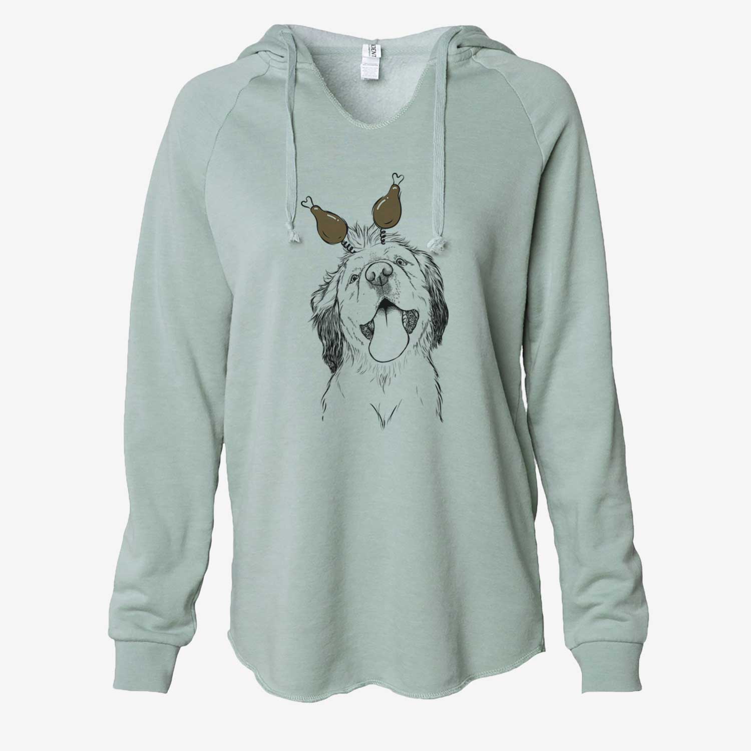 Thanksgiving Sven the Double Merle Spaniel Aussie Mix - Cali Wave Hooded Sweatshirt