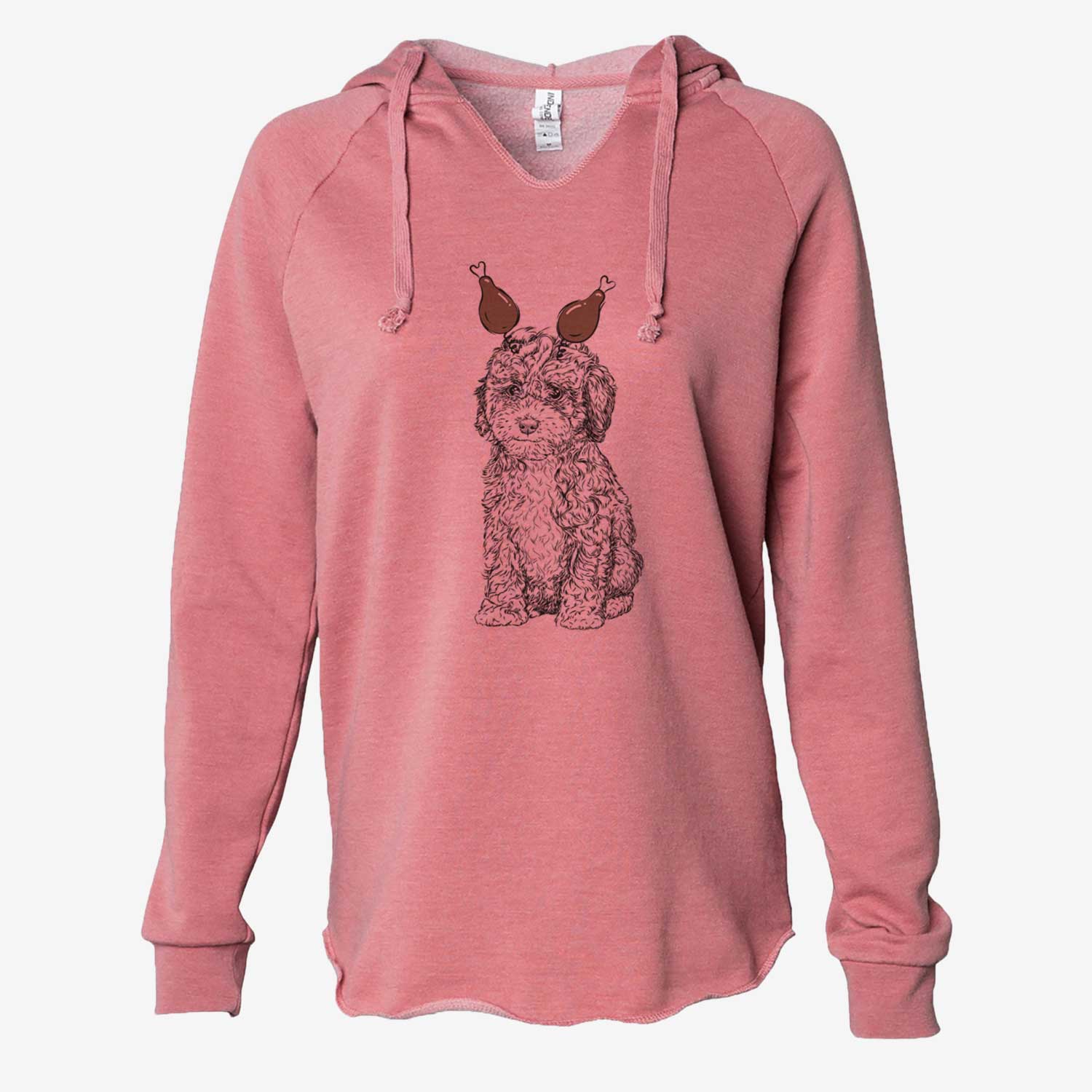 Thanksgiving Sweet Tea the Mini Doodle - Cali Wave Hooded Sweatshirt