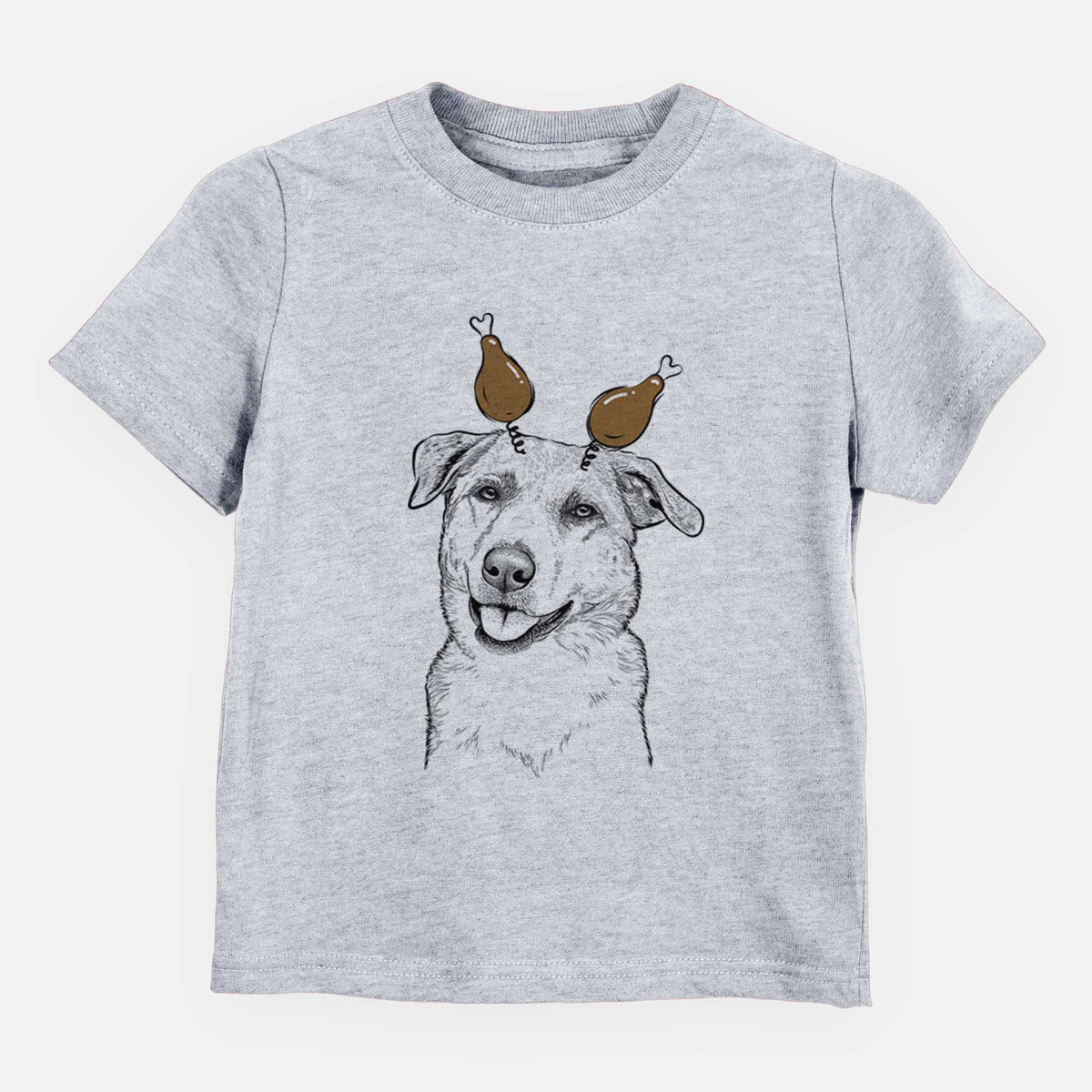 Thanksgiving Sydney the Great Pyrenees Australian Shepherd Mix - Kids/Youth/Toddler Shirt