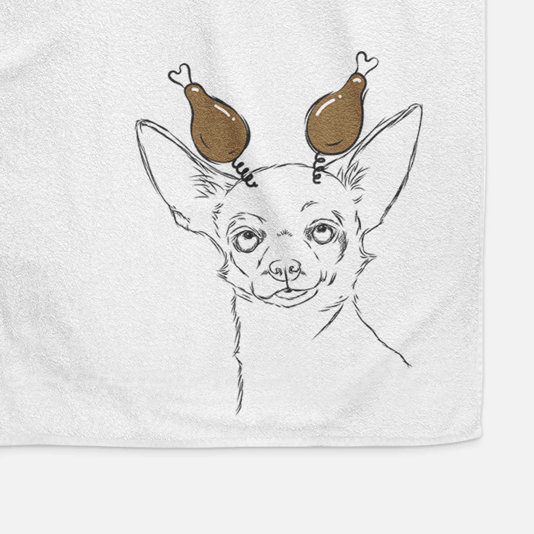 Tabitha the Chihuahua Decorative Hand Towel