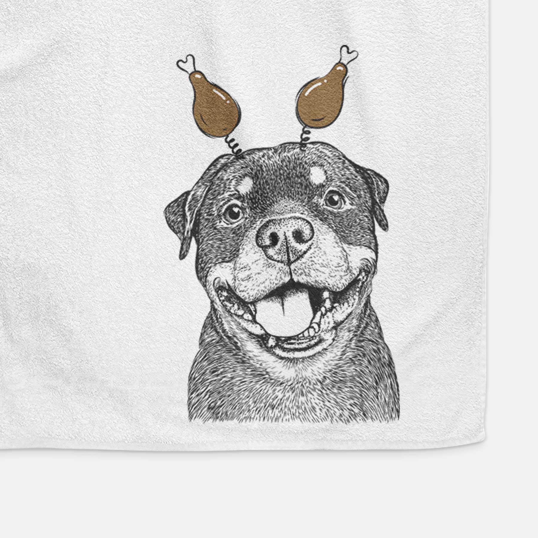 Talos the Rottweiler Decorative Hand Towel