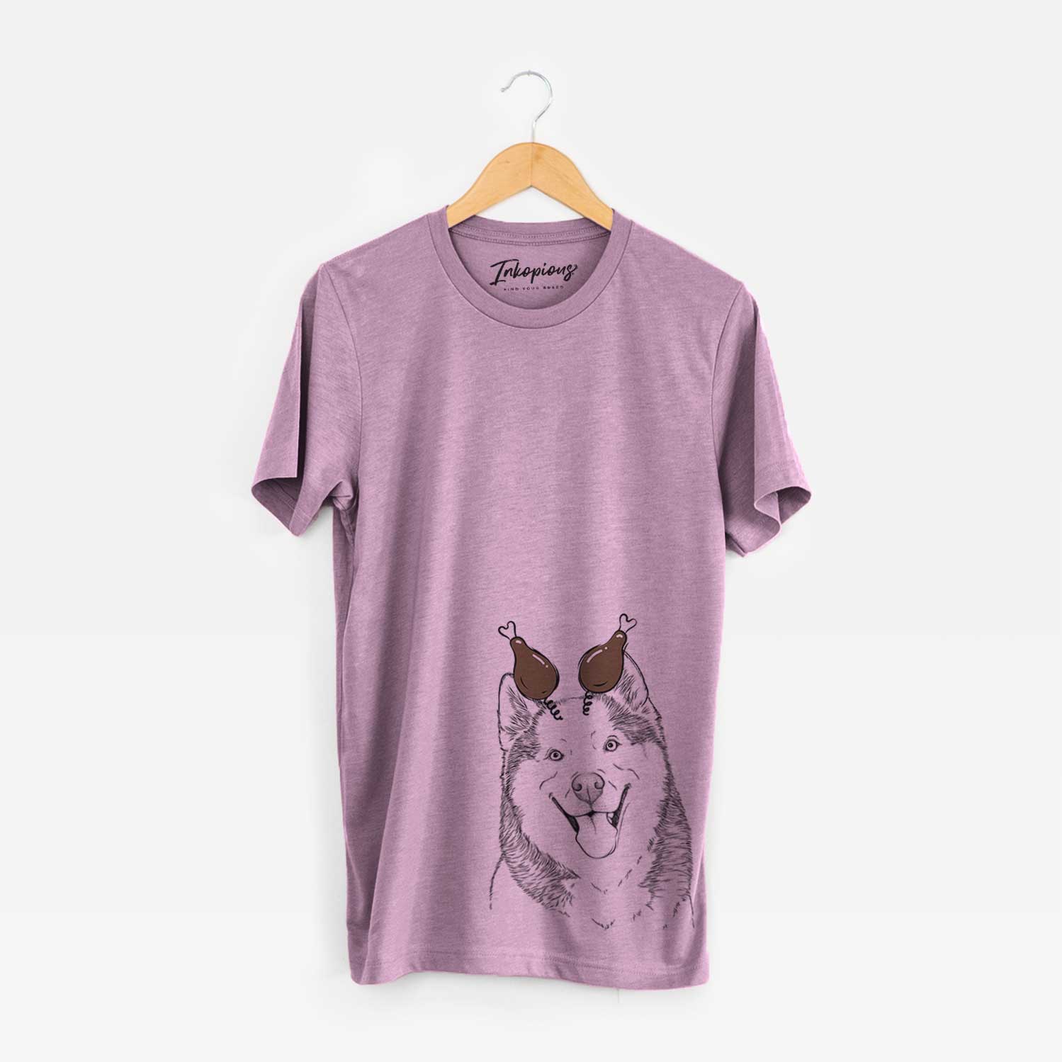 Thanksgiving Teak the Siberian Husky - Unisex Crewneck