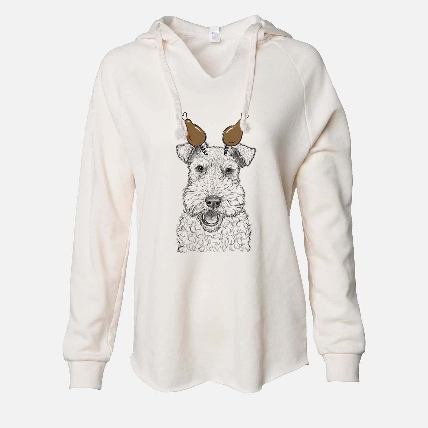 Thanksgiving Ted the Wire Fox Terrier - Cali Wave Hooded Sweatshirt