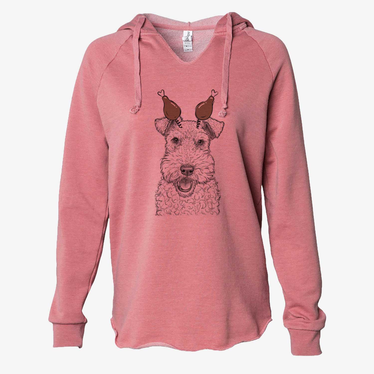 Thanksgiving Ted the Wire Fox Terrier - Cali Wave Hooded Sweatshirt