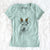 Thanksgiving Ted the Wire Fox Terrier - Women's V-neck Shirt