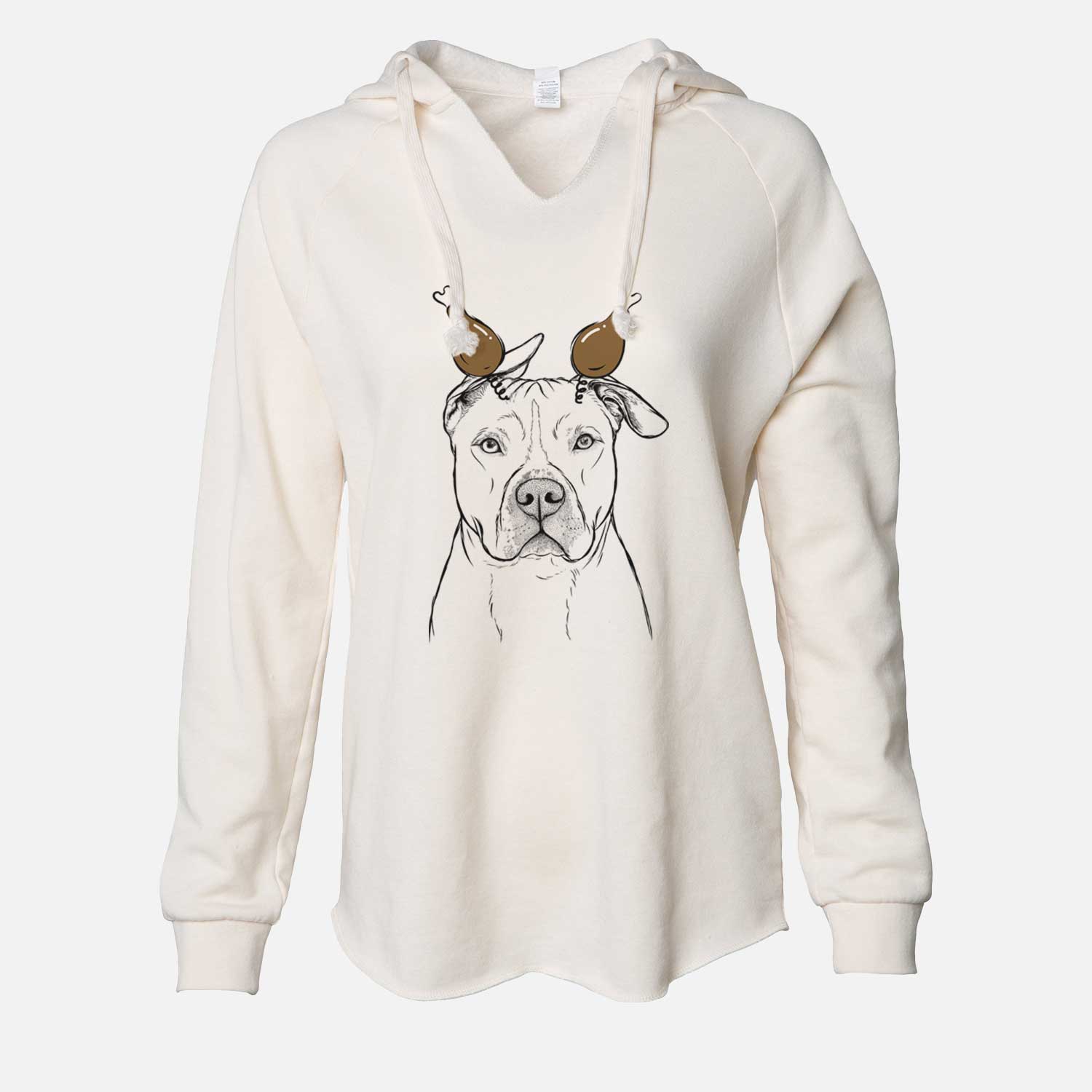 Thanksgiving Teddy Jam the Pitbull - Cali Wave Hooded Sweatshirt