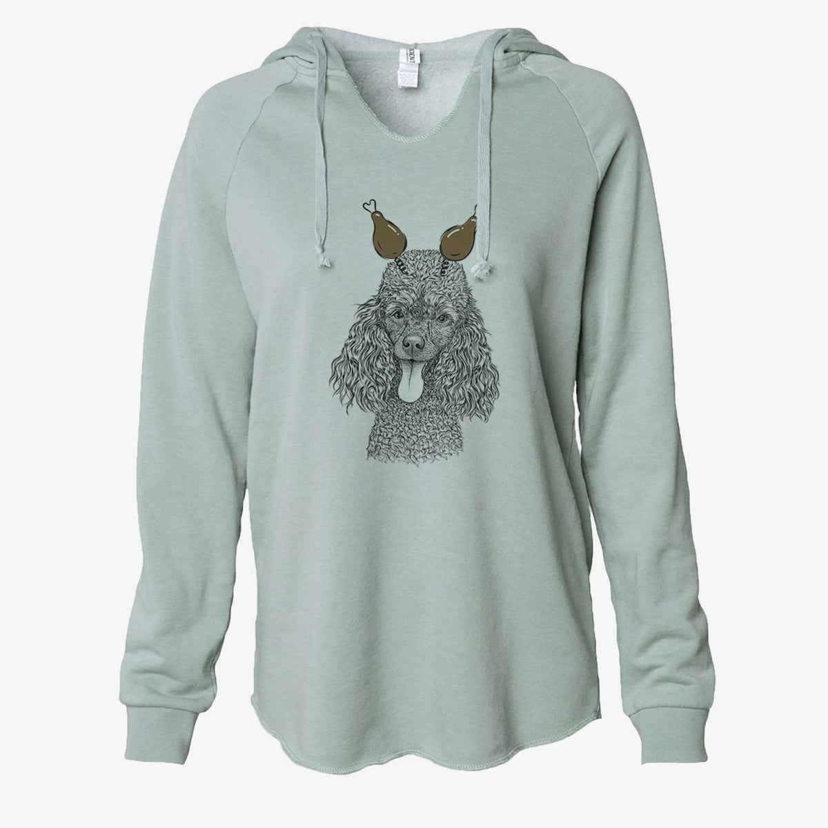 Thanksgiving Teddy the Mini Poodle - Cali Wave Hooded Sweatshirt