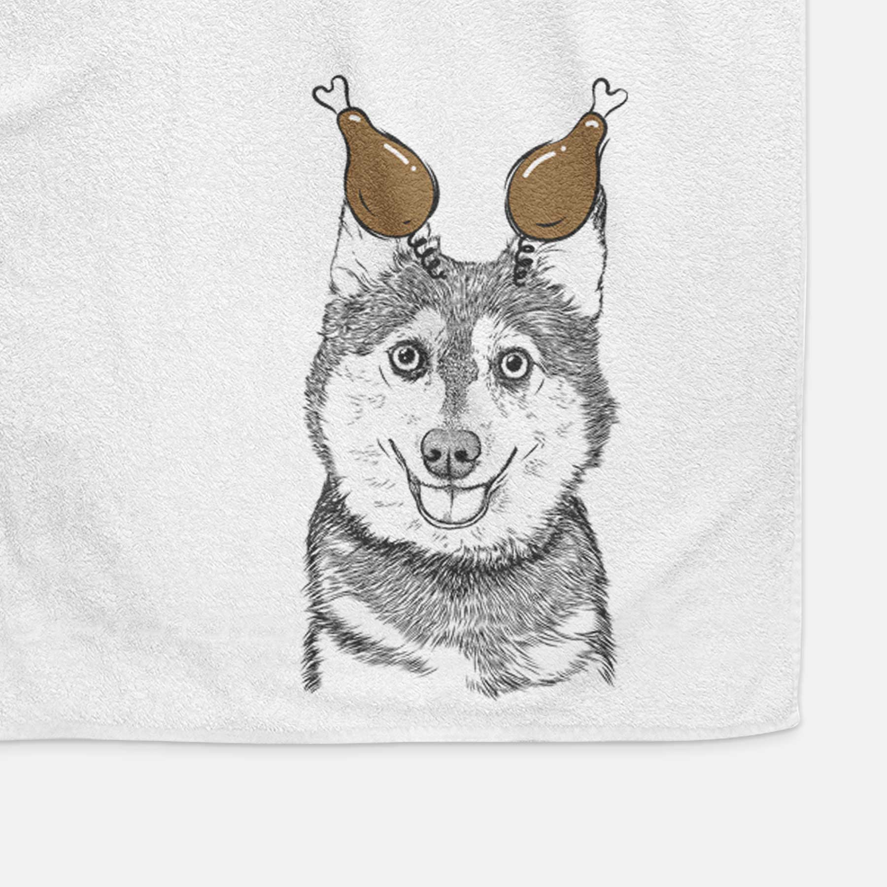 Tellie the Alaskan Klee Kai Decorative Hand Towel