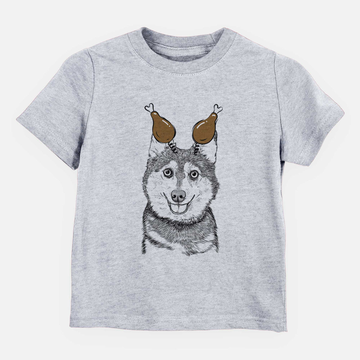 Thanksgiving Tellie the Alaskan Klee Kai - Kids/Youth/Toddler Shirt