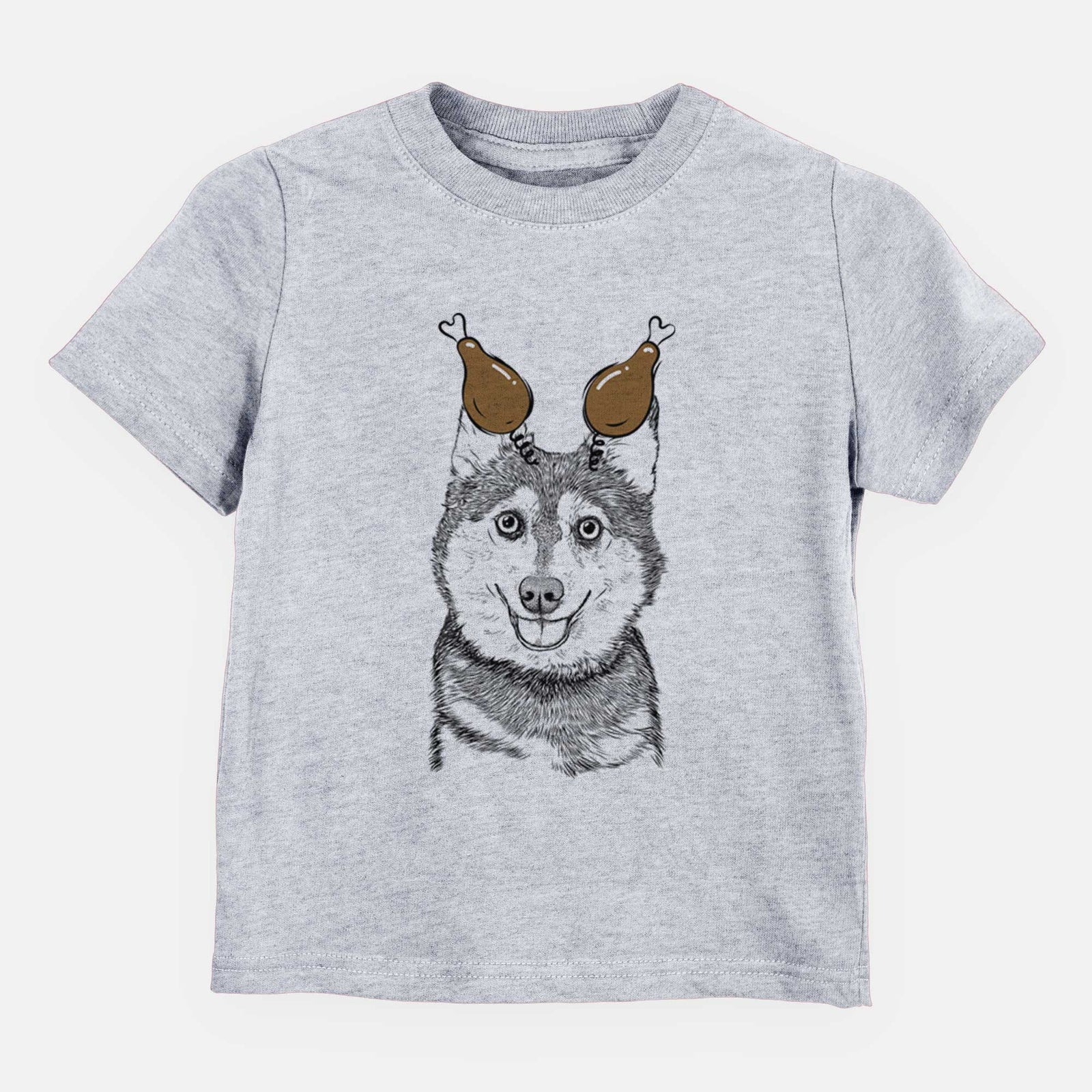 Thanksgiving Tellie the Alaskan Klee Kai - Kids/Youth/Toddler Shirt