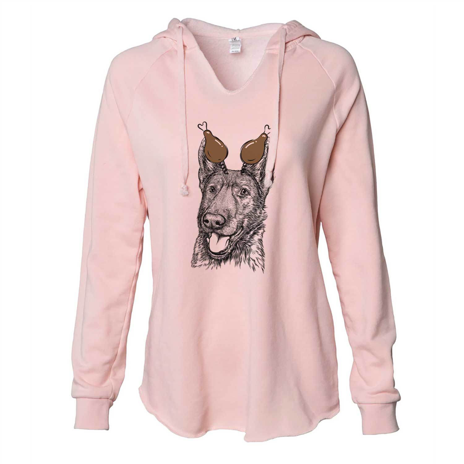 Thanksgiving Tena the German Shepherd - Cali Wave Hooded Sweatshirt