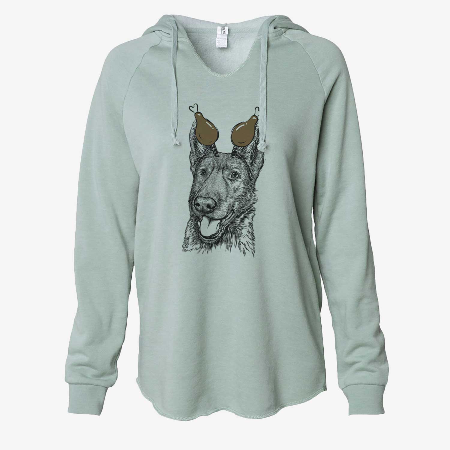 Thanksgiving Tena the German Shepherd - Cali Wave Hooded Sweatshirt