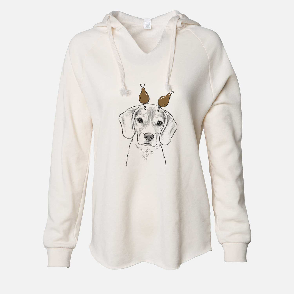 Thanksgiving Thea the Beagle - Cali Wave Hooded Sweatshirt