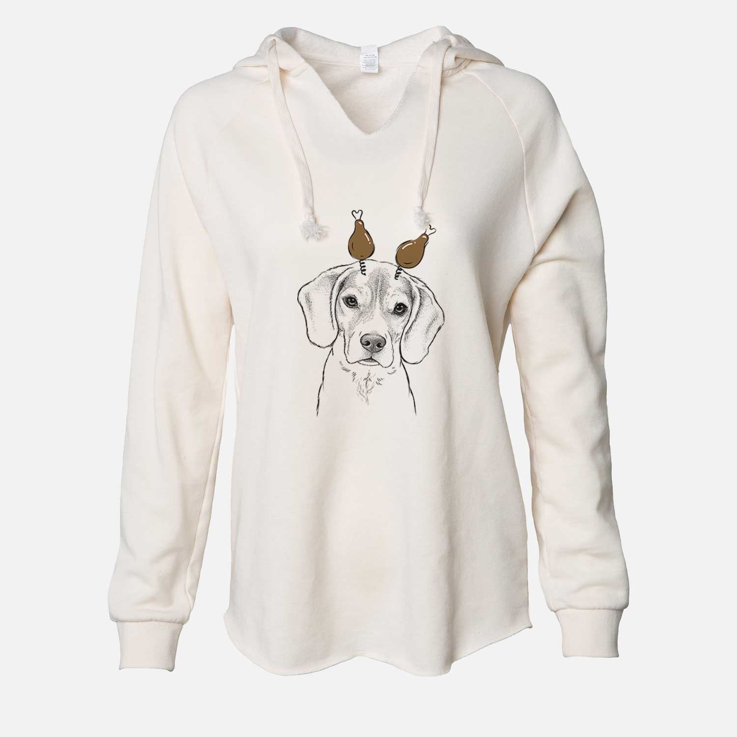 Thanksgiving Thea the Beagle - Cali Wave Hooded Sweatshirt