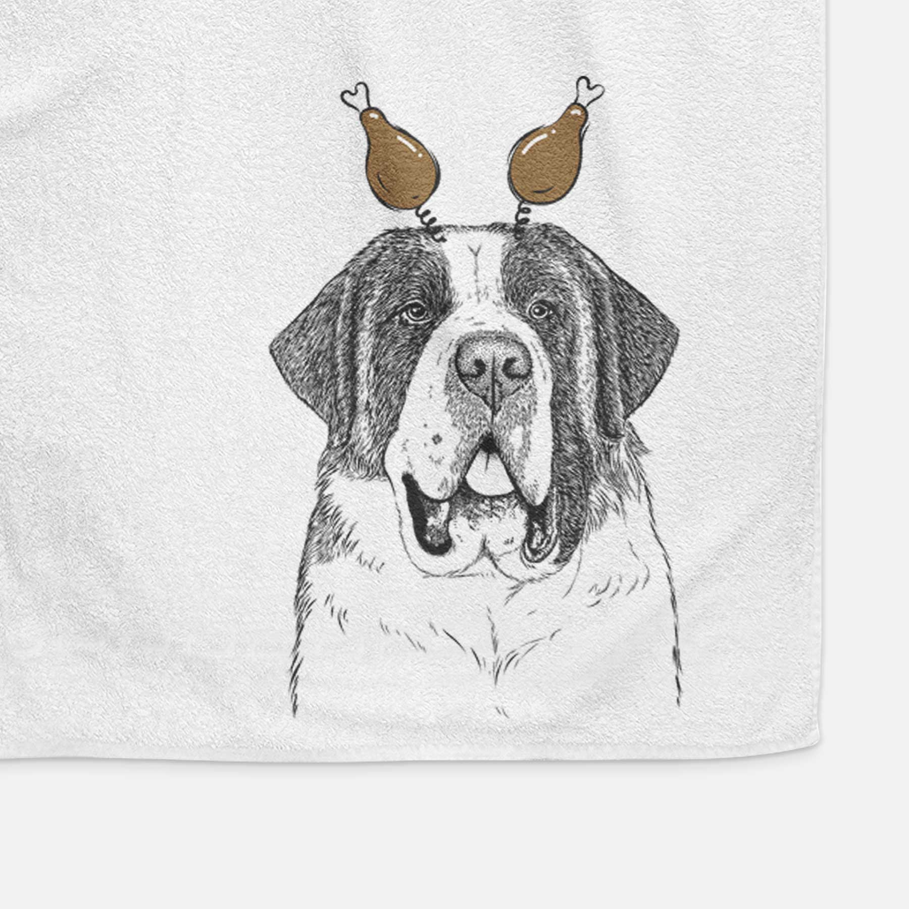 Thor the Saint Bernard Decorative Hand Towel