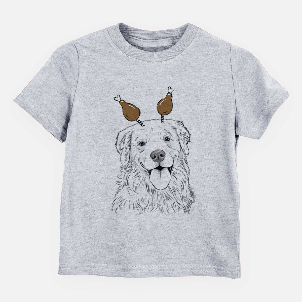 Thanksgiving Ticket the Golden Retriever - Kids/Youth/Toddler Shirt