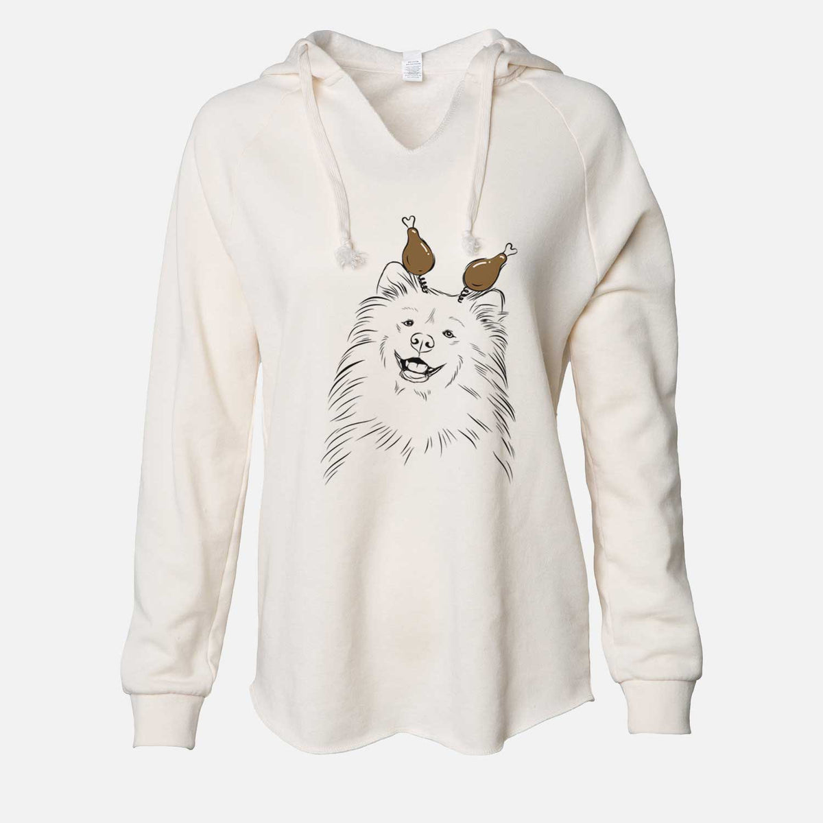 Thanksgiving Tillie the Samoyed - Cali Wave Hooded Sweatshirt