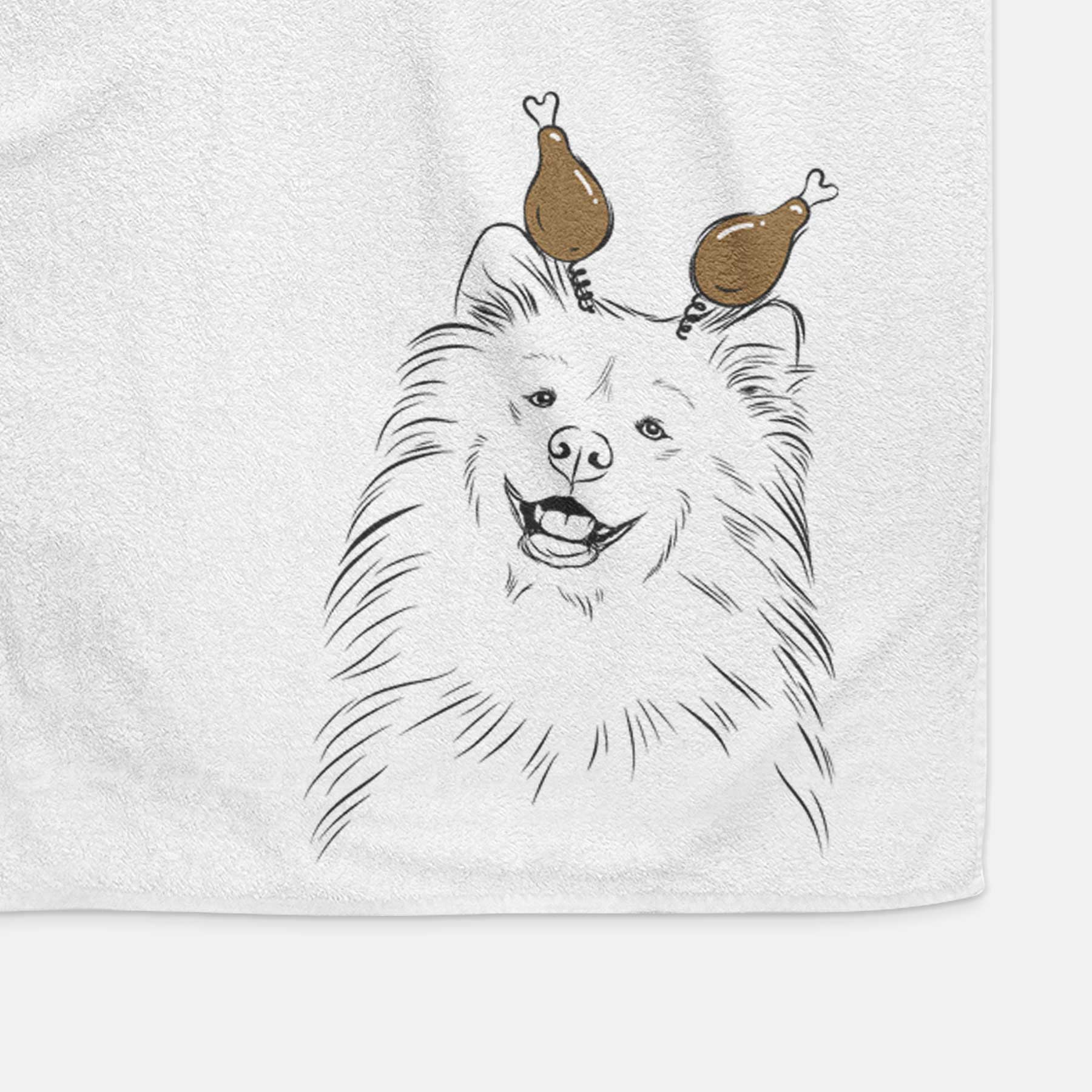 Tillie the Samoyed Decorative Hand Towel