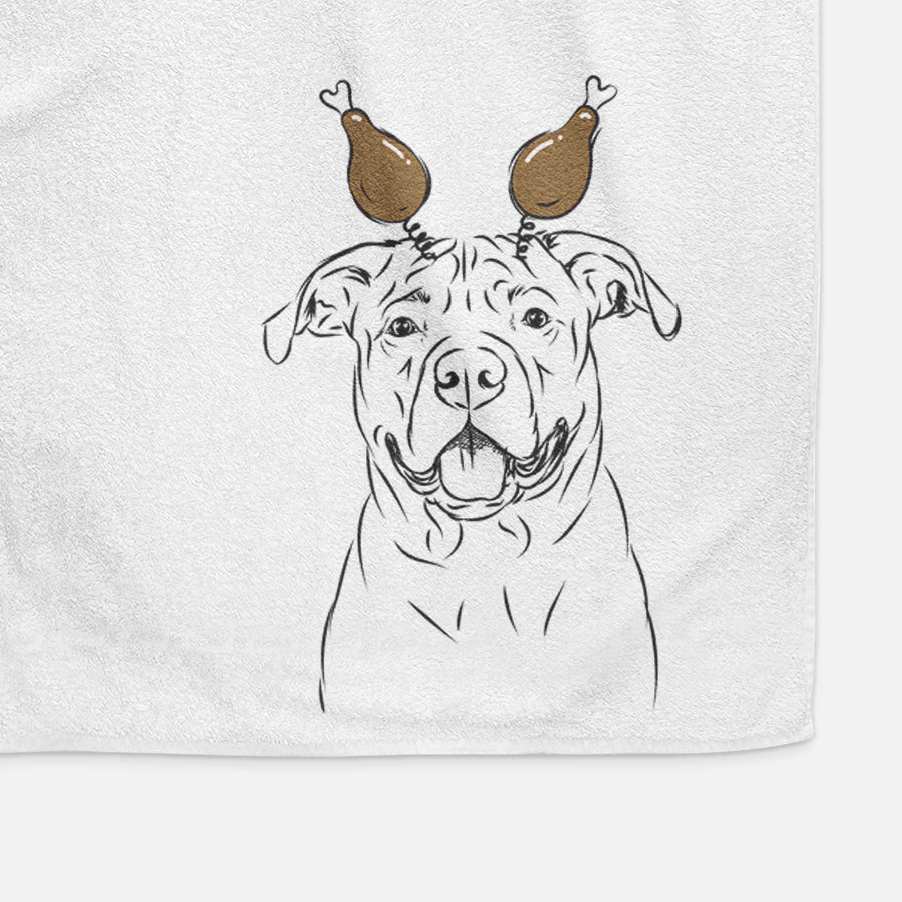 Timmy the Mixed Breed Decorative Hand Towel